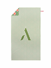 Reishanddoek Groen Streep Animaux Troupeau Green Stipes
